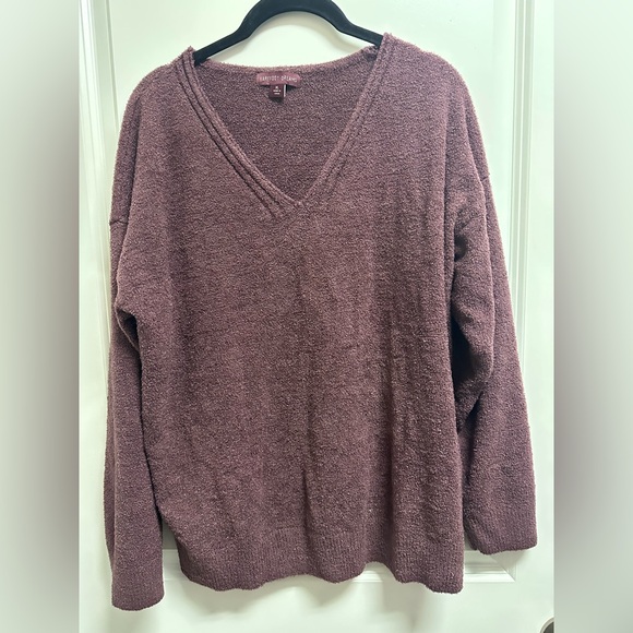 Barefoot Dreams Sweaters - COZIEST Women's V-Neck Sweater - Mauve GENTLY USED